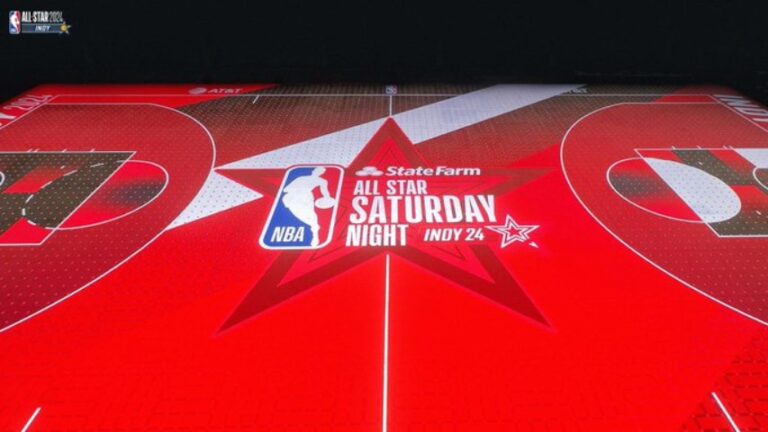 Los secretos de la futurista pista-pantalla del All-Star de la NBA