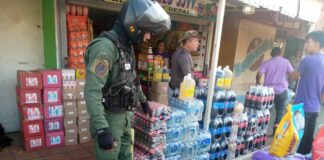 FANB realiza inspección contra el contrabando de alimentos en la zona fronteriza