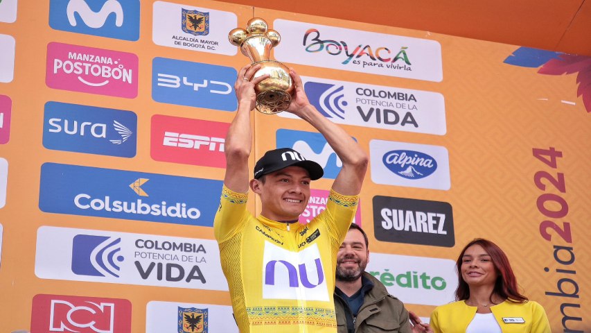 El colombiano Rodrigo Contreras (Nu Colombia) hizo historia al convertirse en el primer corredor no perteneciente a un equipo World que se adjudica el Tour Colombia