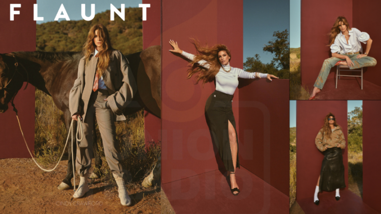 Cindy Crawford posa para Flaunt magazine en su aniversario