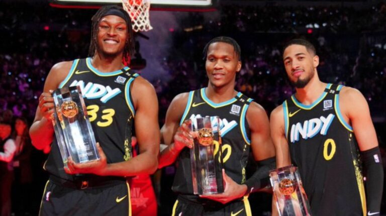 Haliburton, Mathurin y Turner ganaron el concurso de habilidades