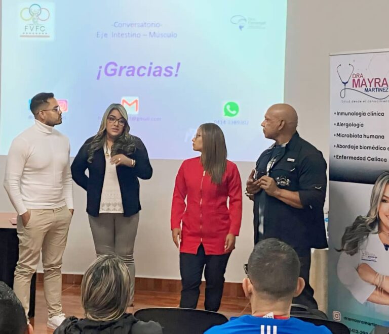 Celebraron conversatorio sobre el eje intestino-músculo dirigido a deportistas