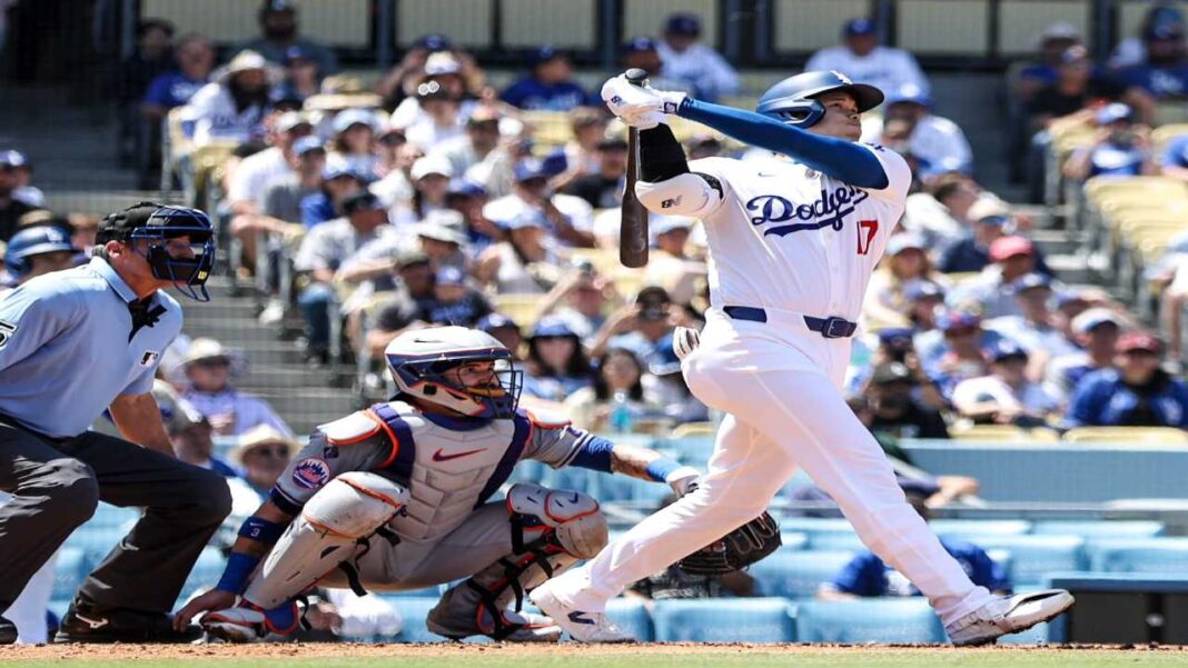 Ohtani hizo historia en la paliza de los Dodgers