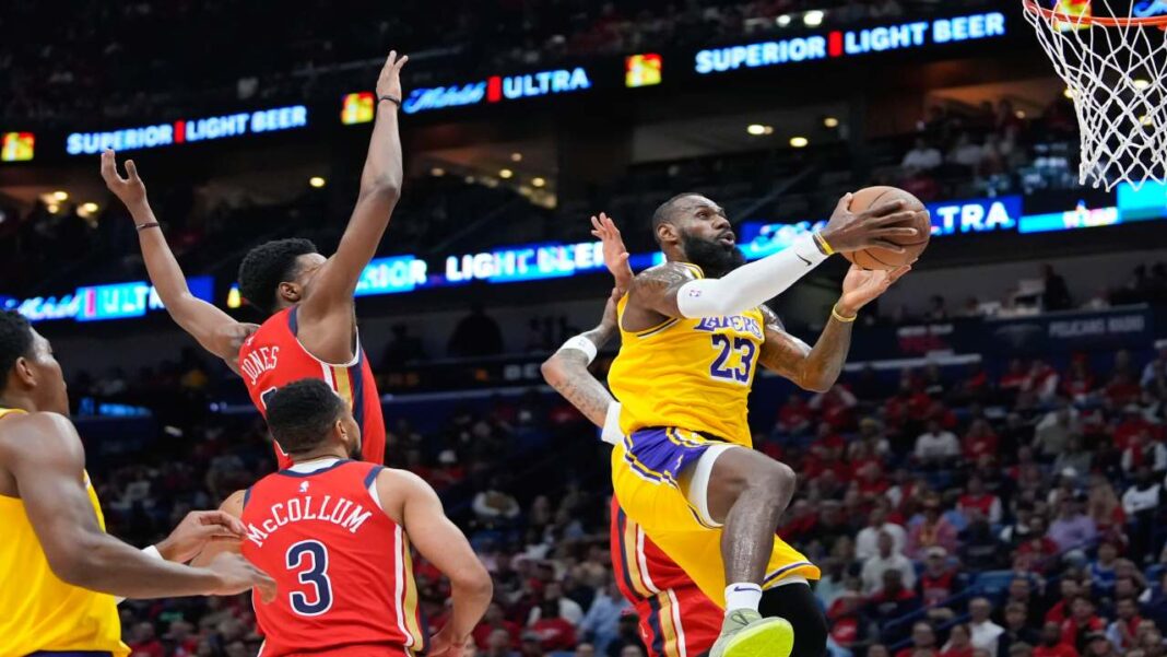 Lakers se cita con Nuggets tras vencer a Pelicans