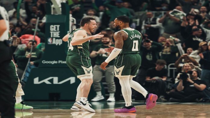 Lillard comandó a los Bucks en el inicio de los playoffs