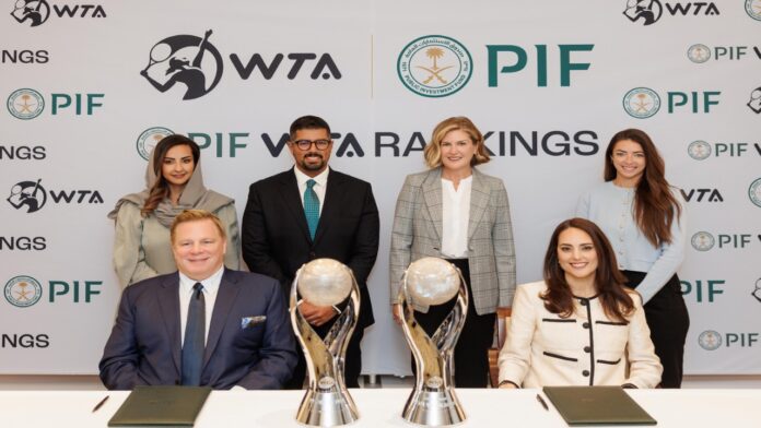 La WTA y el PIF saudí se asocian para "hacer crecer el tenis profesional femenino"