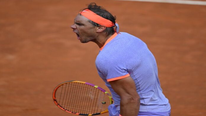 Nadal remontó y avanzó en Roma