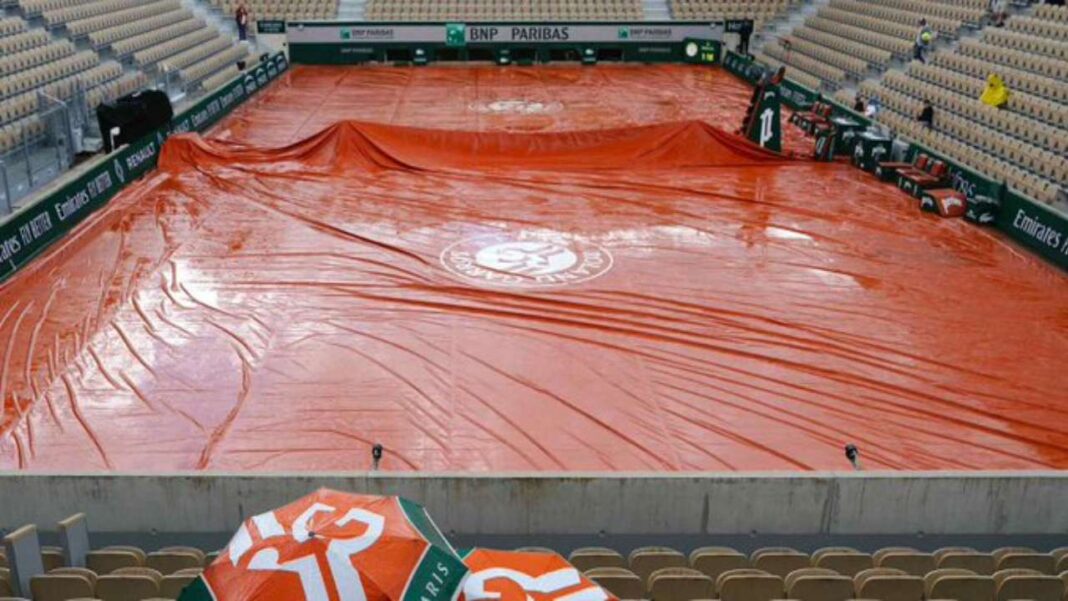 Las lluvias suspenden los encuentros del Roland Garros