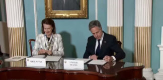 EEUU y Argentina firman un memorándum para restablecer su diálogo estratégico