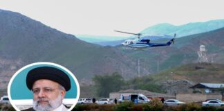 El Ejército iraní afirma que ha localizado el helicóptero en el que viajaba Rais