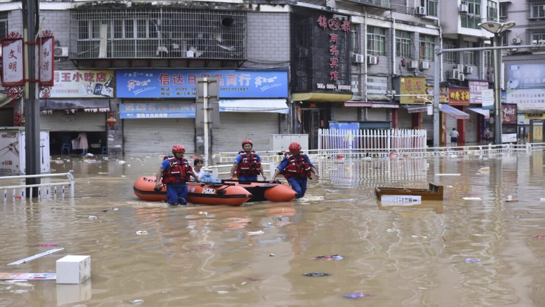 Inundaciones en el este y sur de China dejan 36.000 evacuados y casi 180.000 damnificados