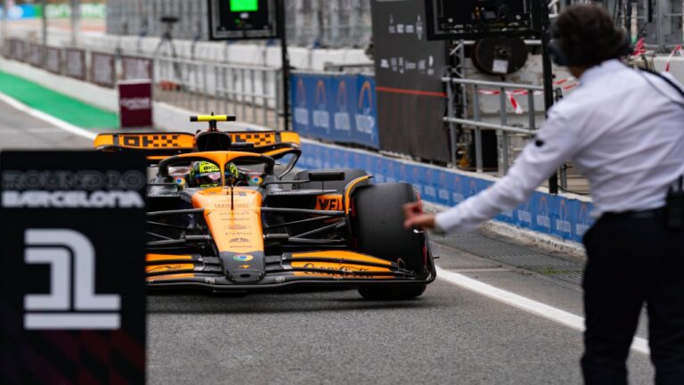Lando Norris sorprendió en Barcelona