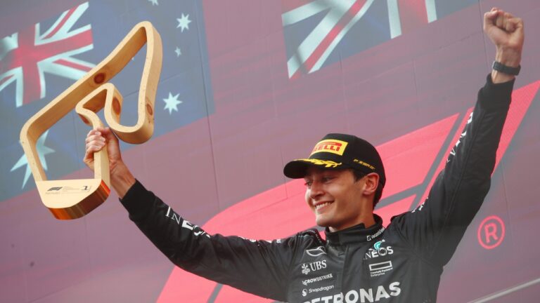 Russell salió como el ganador de la pelea entre Verstappen y Norris