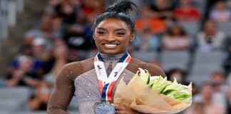 Simone Biles conquistó su noveno título nacional con la mira puesta en París