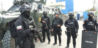 La Policía de Ecuador captura a 120 personas y afecta a 23 grupos criminales en una semana