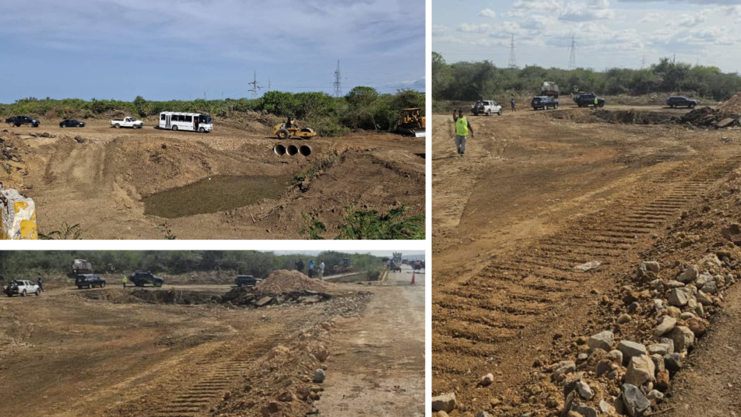 Habilitan vía alterna por el derrumbe del puente Paso Nuevo en Falcón