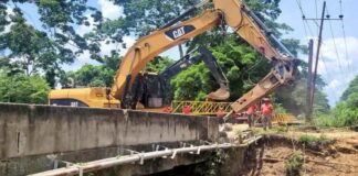 Restauración del puente El Tigre en Miranda avanzó un 90 %