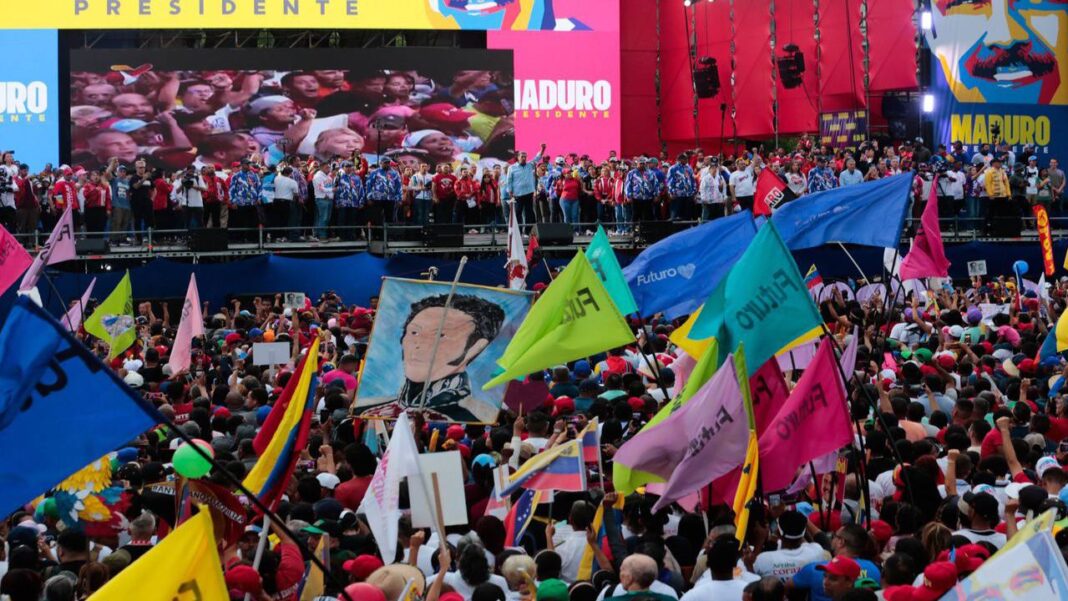 Maduro pidió apoyo amor y voto en su cierre de campaña este 25J