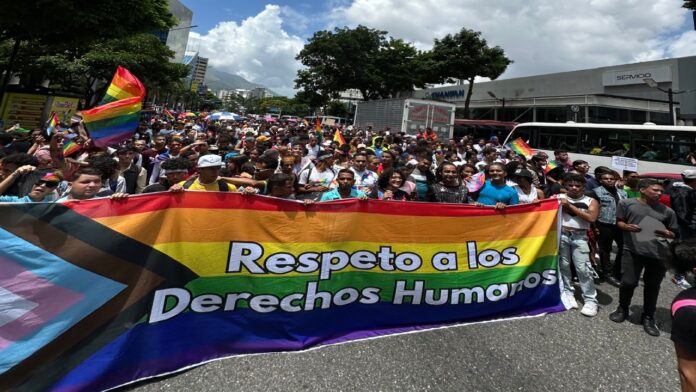 La comunidad LGBTQI+ marcha por sus derechos en Caracas