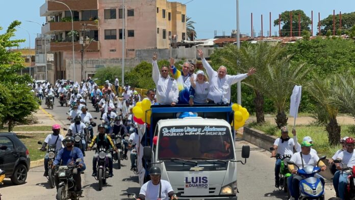 Luis Eduardo Martínez encabezó caravana en Margarita