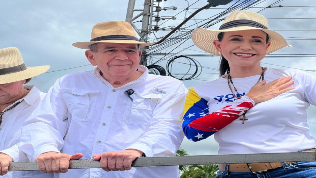 María Corina y Edmundo González continúan con su campaña electoral