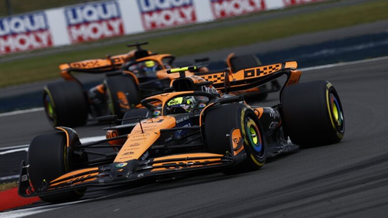 McLaren tiñó de naranja la primera fila del GP de Hungría