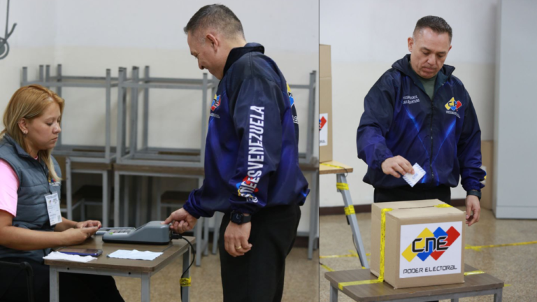Vicepresidente del CNE sumó su voto en Parroquia Santa Teresa