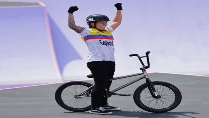 Queen Saray Villegas finalizó cuarta por Colombia en el BMX libre