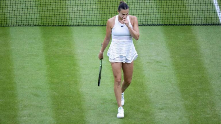 Sabalenka será baja en Wimbledon por lesiíon
