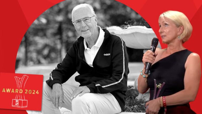 Franz Beckenbauer recibió premio póstumo a su carrera profesional