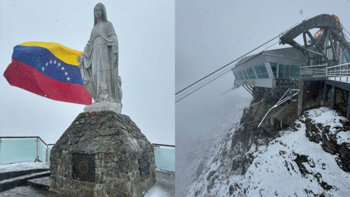 La nieve llegó y es el atractivo principal en Mérida