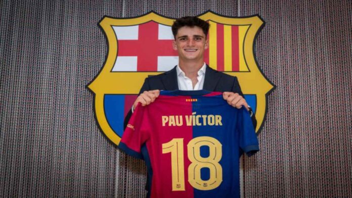 Pau Víctor firma con el primer equipo del Barcelona hasta 2029