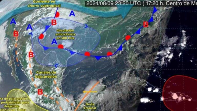 Temporal de lluvias en México por onda tropical 15 y posible ciclón