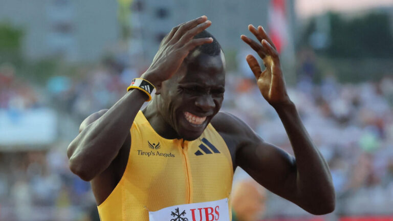 El keniano Wanyonyi rozó el récord mundial de los 800 metros