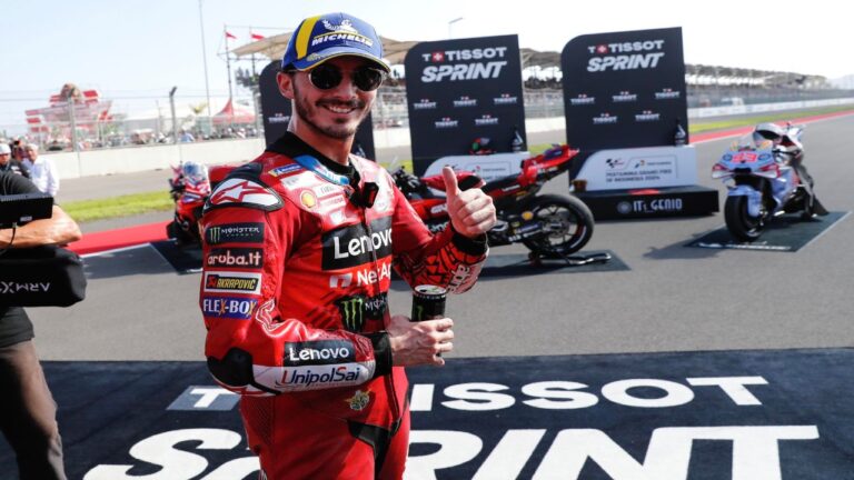 Bagnaia sacó provecho del error de Martín para llevarse el triunfo