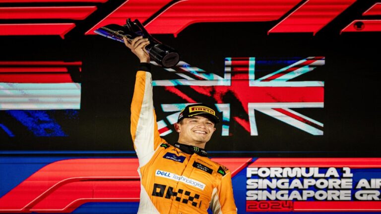 Lando Norris apabulló a sus rivales para obtener un triunfo contundente en Singapur