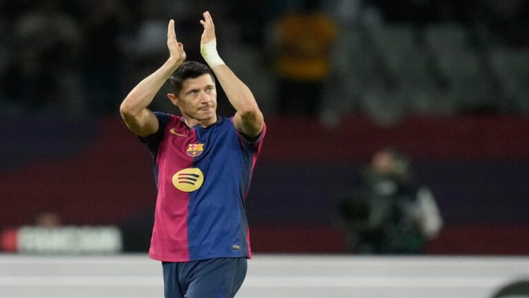 Lewandowski tumbó al Getafe para continuar con el pleno culé