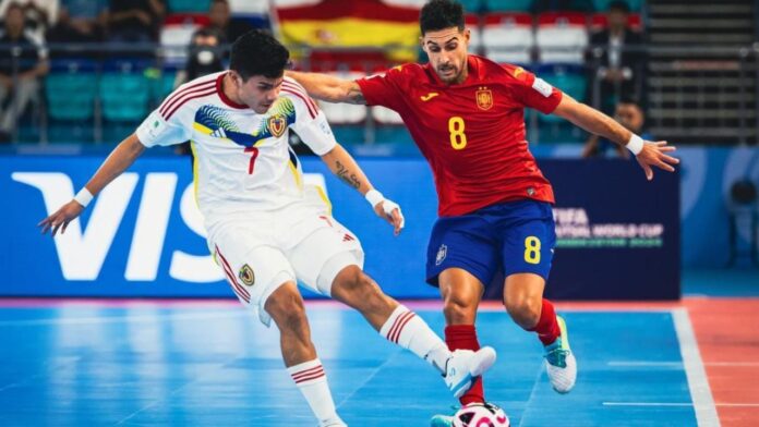 Venezuela dejó frío a España y alcanzó una histórica clasificación a cuartos del Mundial de futsal