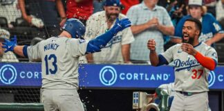 Los Dodgers evitaron la barrida en Atlanta con un noveno episodio memorable