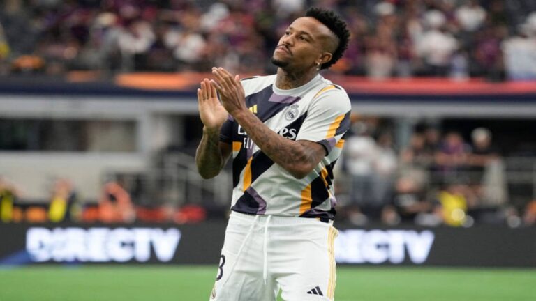 Real Madrid confirmó que Militao sufre una sobrecarga muscular