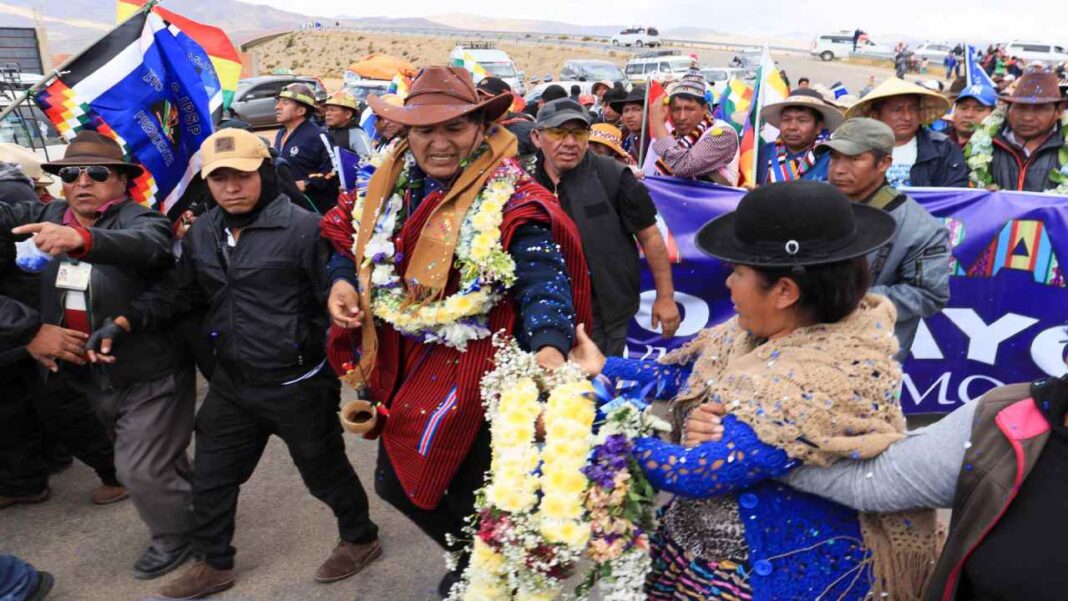 Evo Morales encabeza cuarto día de movilización y dice que no se reunirá con Gobierno Arce