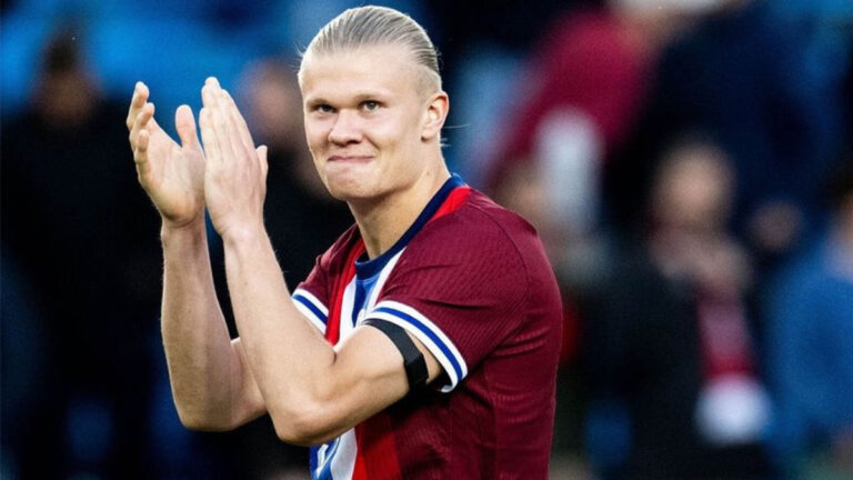 Haaland selló el primer triunfo de Noruega en la Liga de Naciones