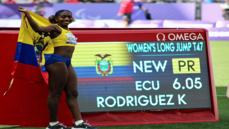 Ecuador celebra récord y segunda medalla de Kiara Rodríguez en Paralimpicos de París
