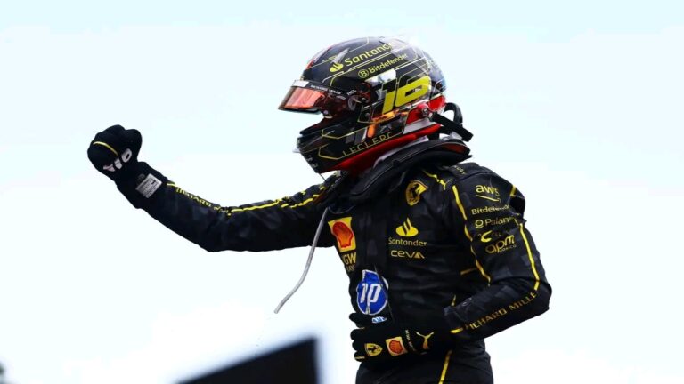 Charles Leclerc le devolvió la alegría a Ferrari en su casa