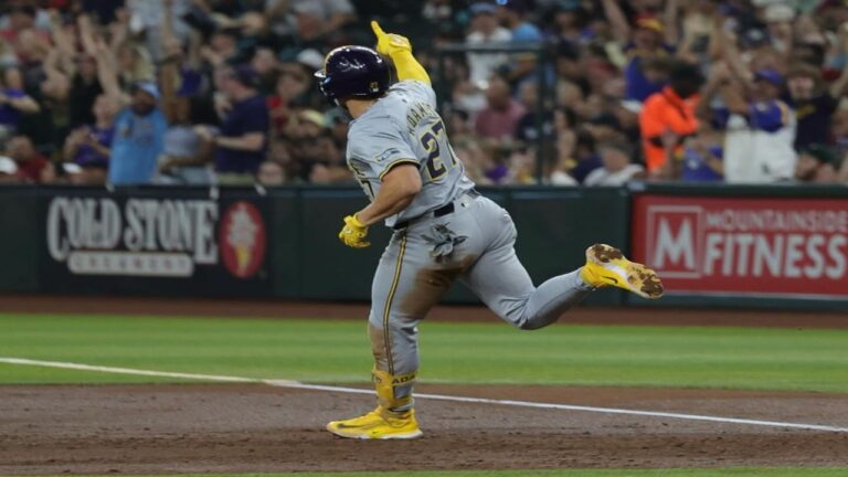 Willy Adames sacudió un grand slam en la paliza de Milwaukee sobre Arizona