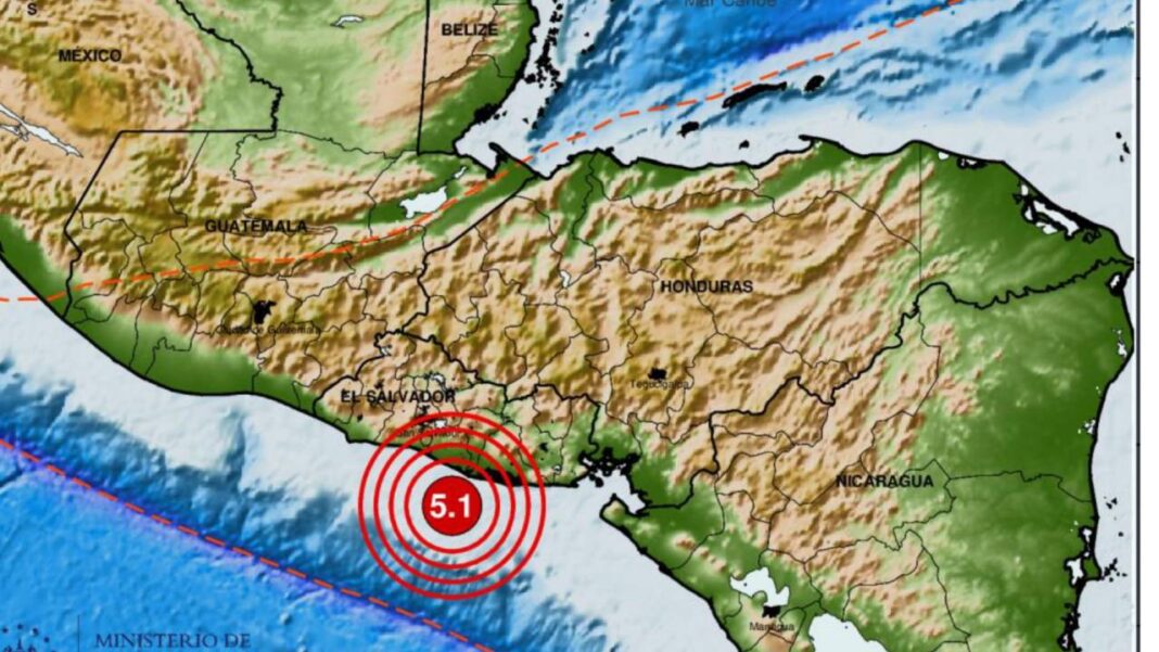 Un sismo de 5,1 sacude El Salvador y se sintió en Guatemala, Honduras y Nicaragua