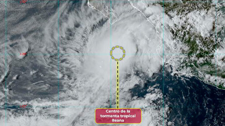 La tormenta tropical Ileana toca tierra en Ahome, en el estado mexicano de Sinaloa