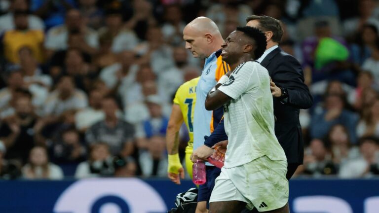 «Vini» Jr sufrió una lesión cervical y es duda para jugar con Brasil