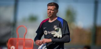 Szczesny realizó su primera práctica con el Barcelona