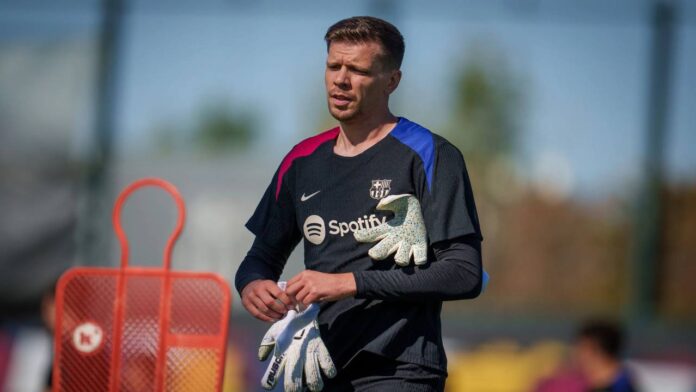 Szczesny realizó su primera práctica con el Barcelona